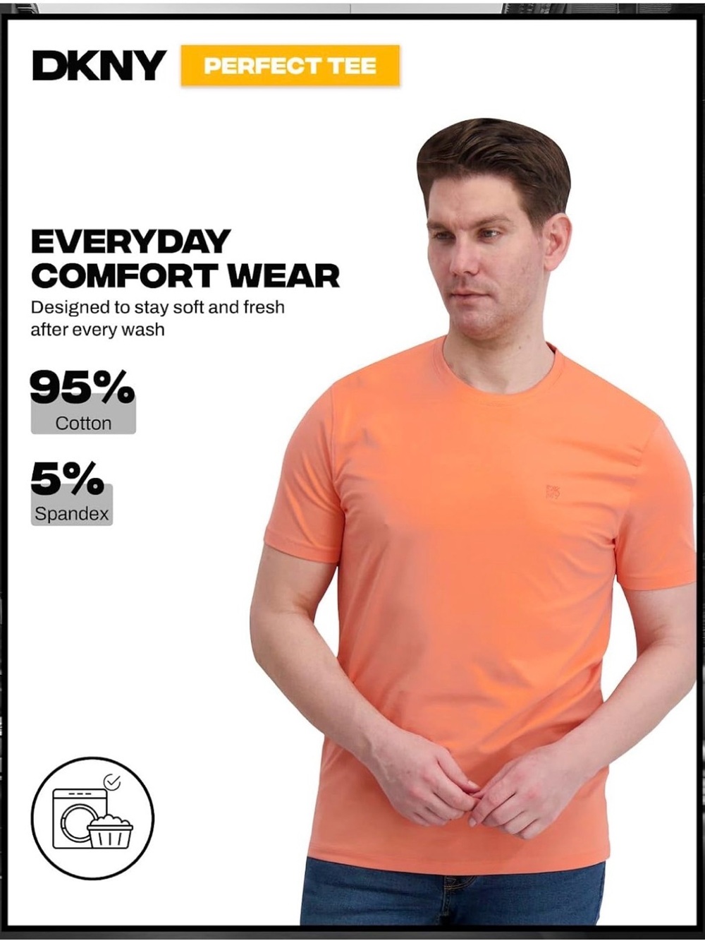 DKNY Men’s Coral Crew Neck Short Sleeve Tee